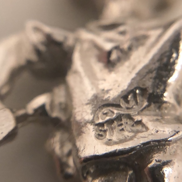 Charro mariachi Mexican vintage pendant sterling silver bracelet charm - Picture 3 of 4